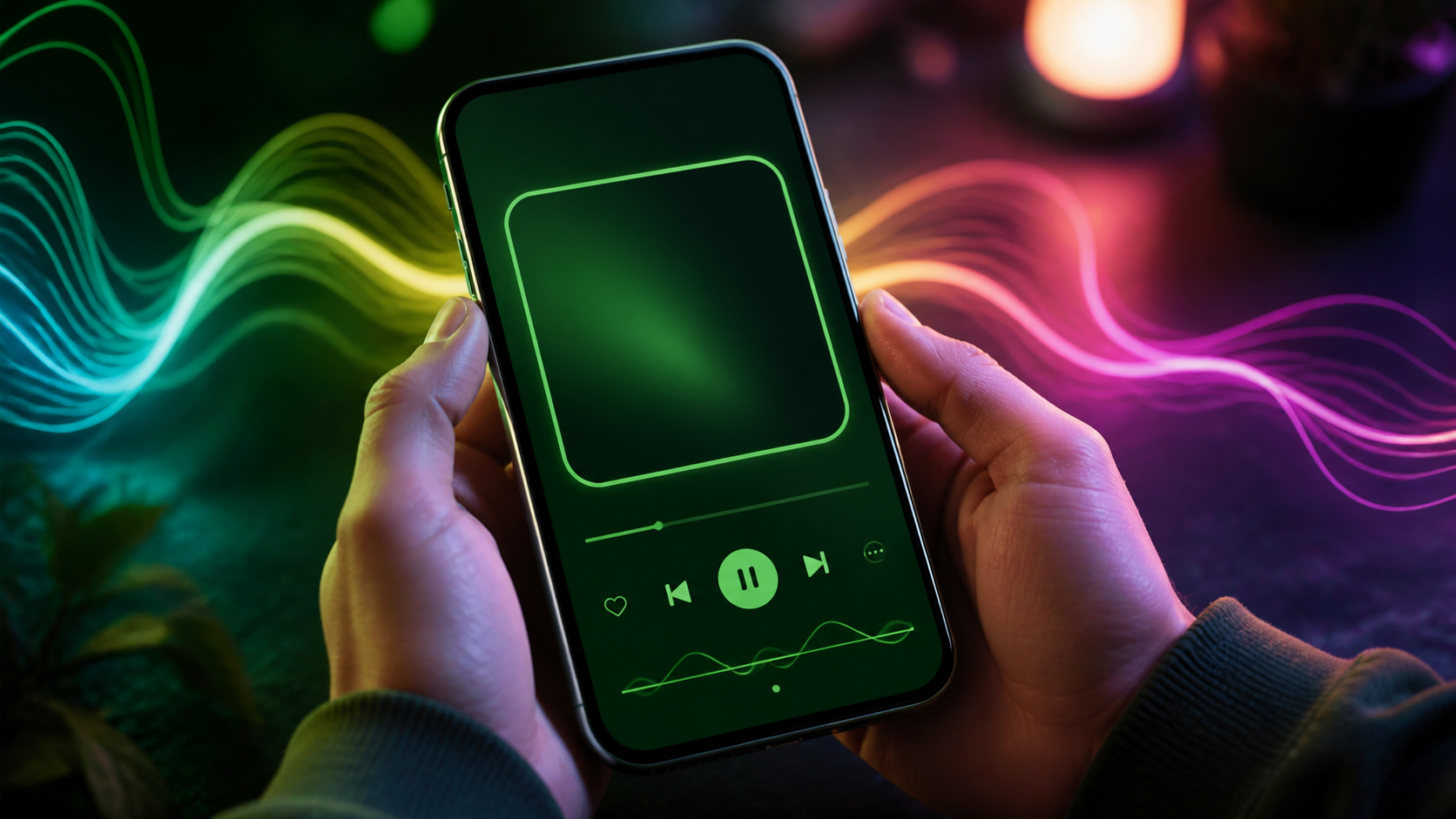 Spotify Frame Video Templates example created for Dreamina