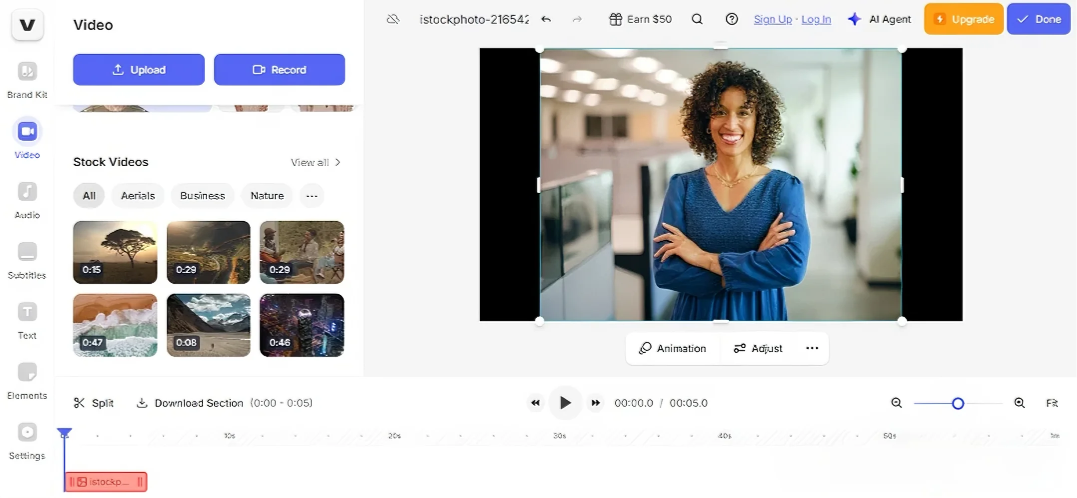 trình tạo mẫu youtube outro