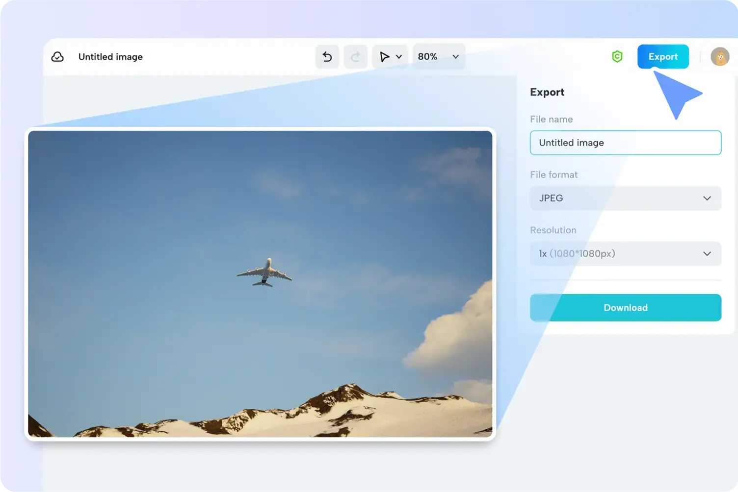 CapCut export image