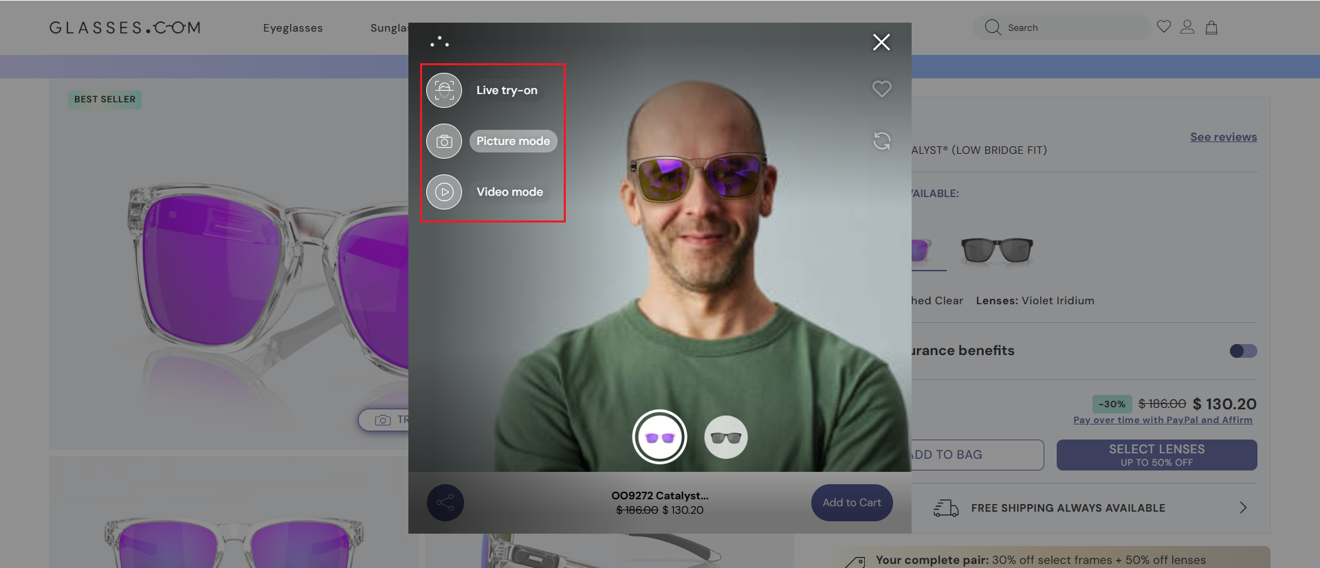 Upload or use live camera
