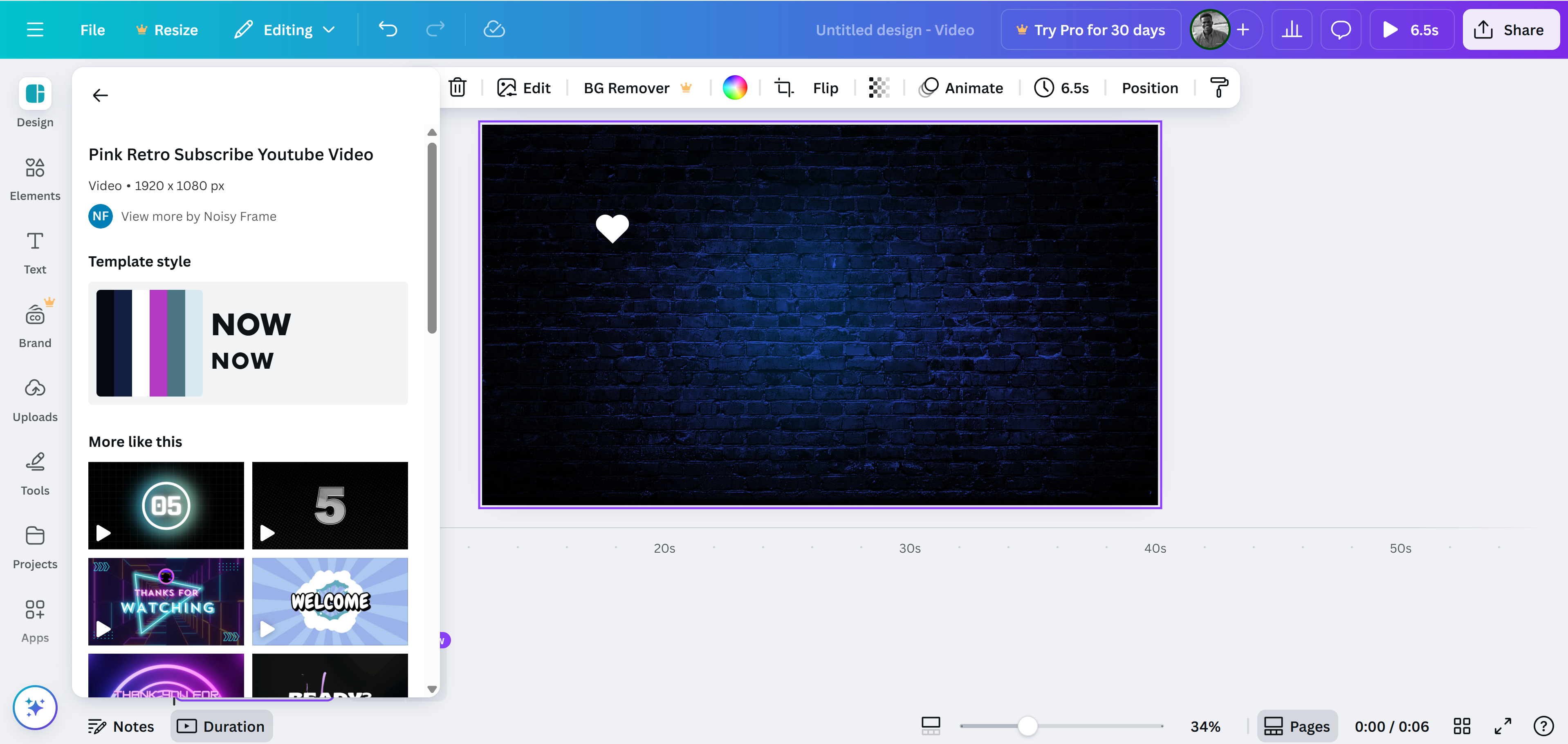 Canvas: Gumawa ng outro para sa YouTube