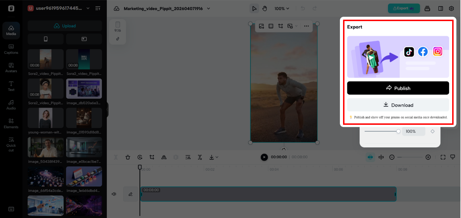 Finalize and export