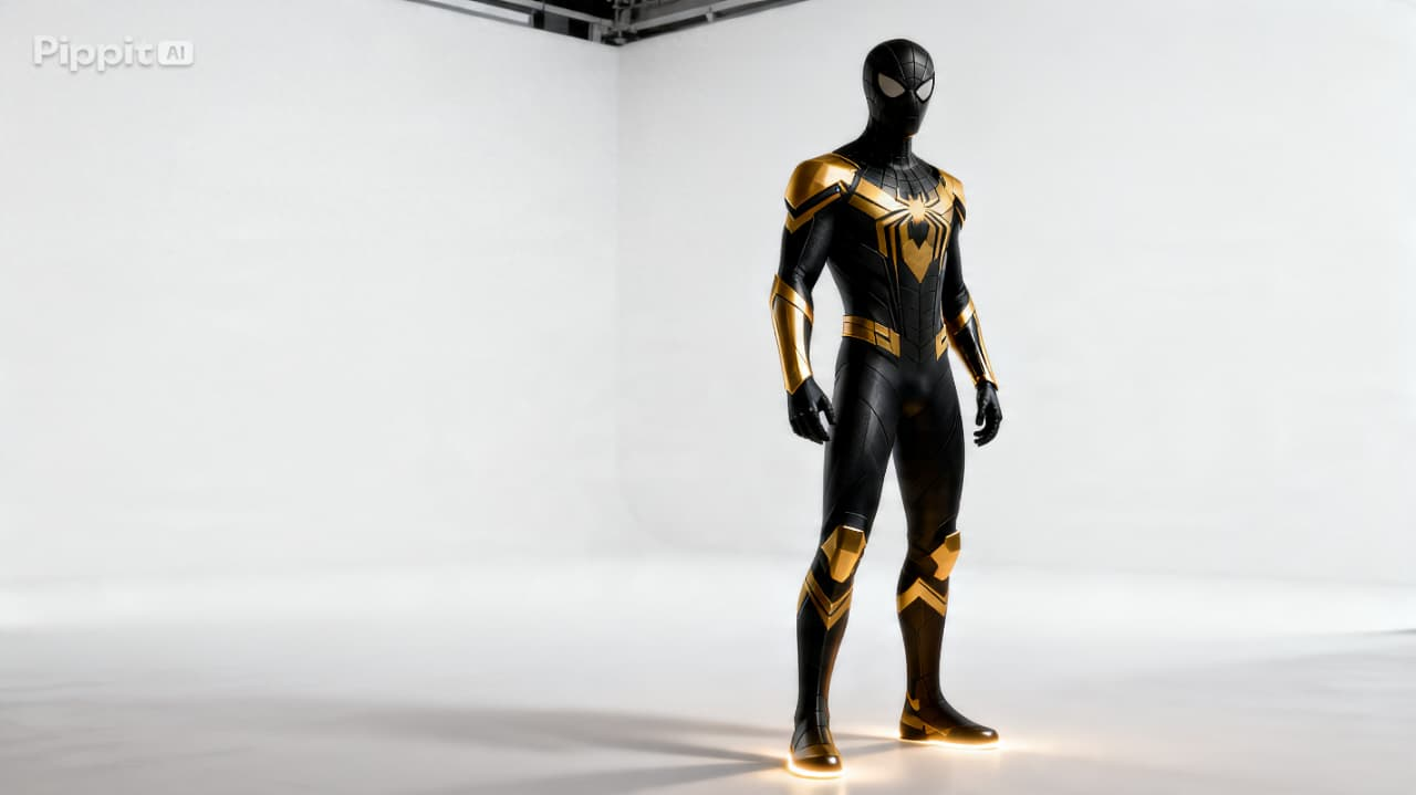 AI Spiderman futuristic suit image generated by Pippit