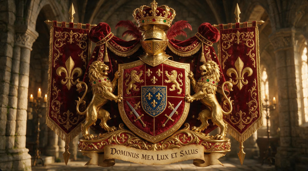 Pedido de um brasão de família medieval
