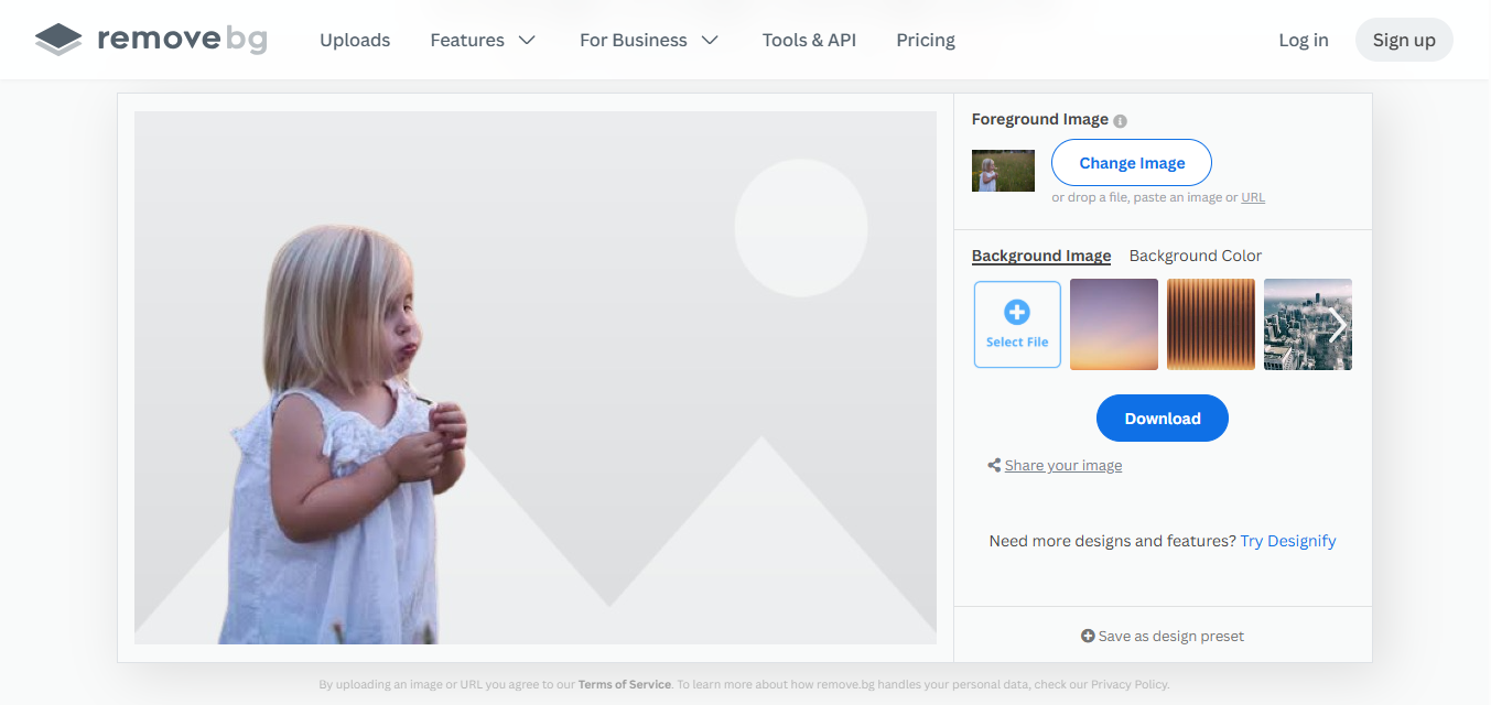 Remove.bg - the best photo editor background changer