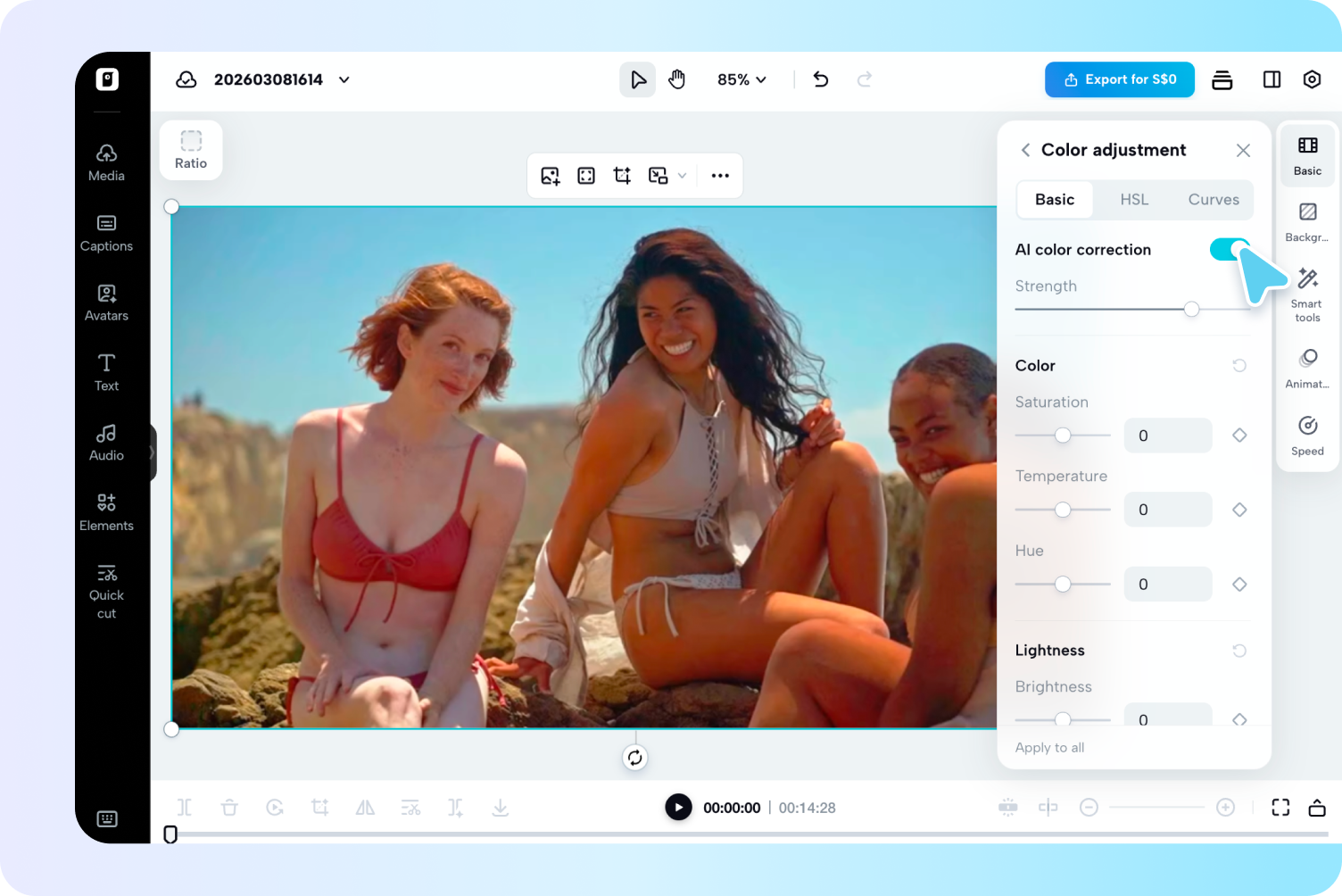 Enhance video quality online free