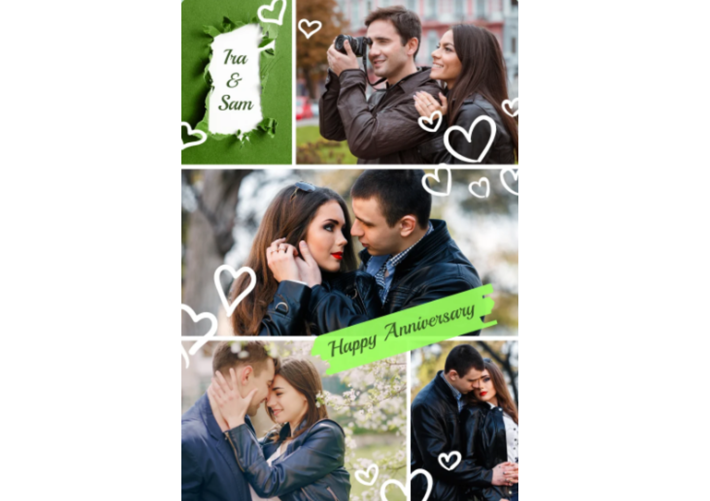 Couple photos arranged in a clean grid layout