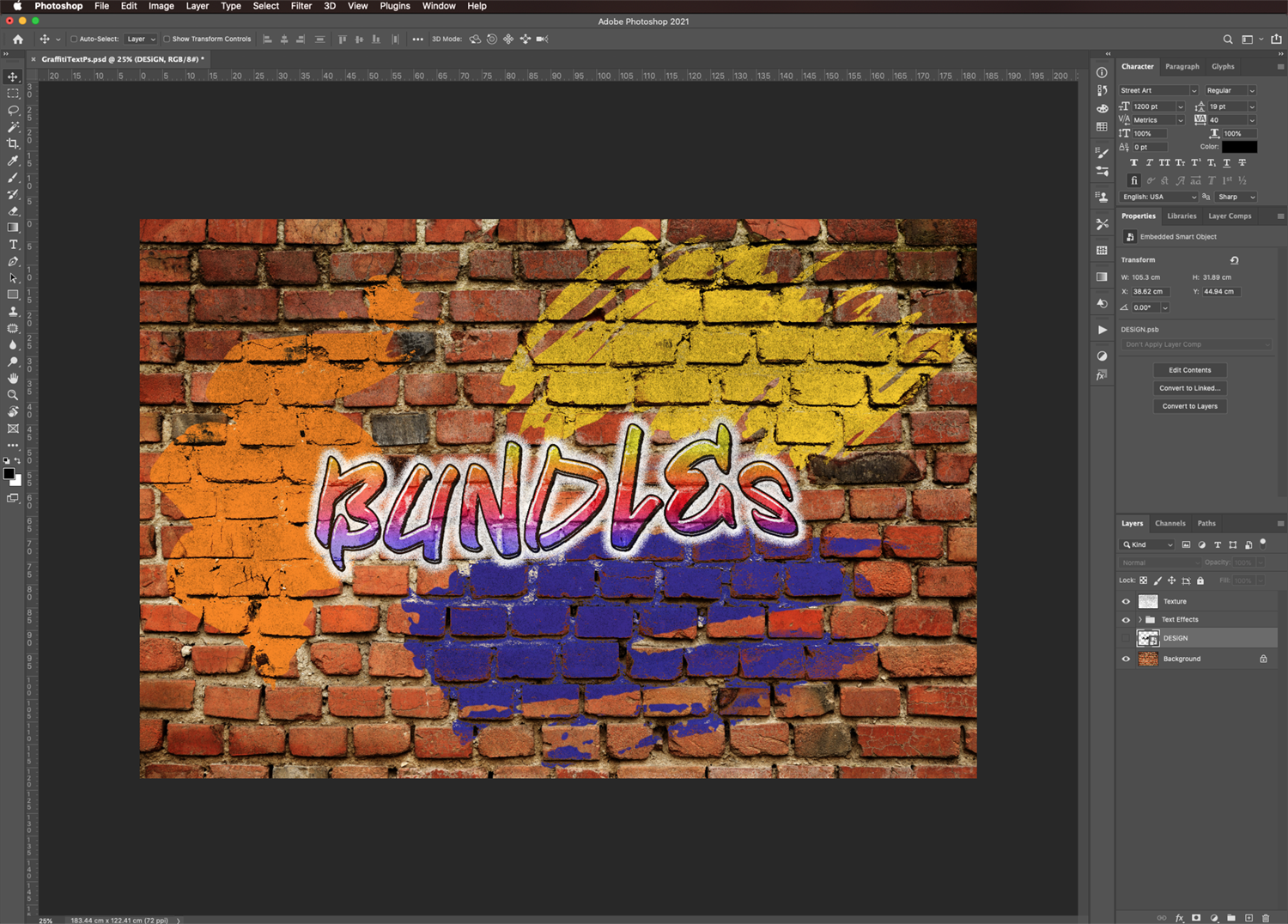 Photoshop Graffiti interface