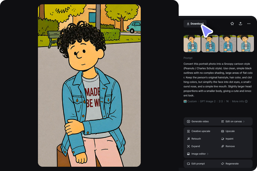 Bumuo, pinuhin, at i-download ang iyong komiks na likhang sining