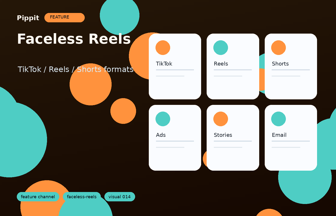 Faceless Reels match the format to the social channel visual