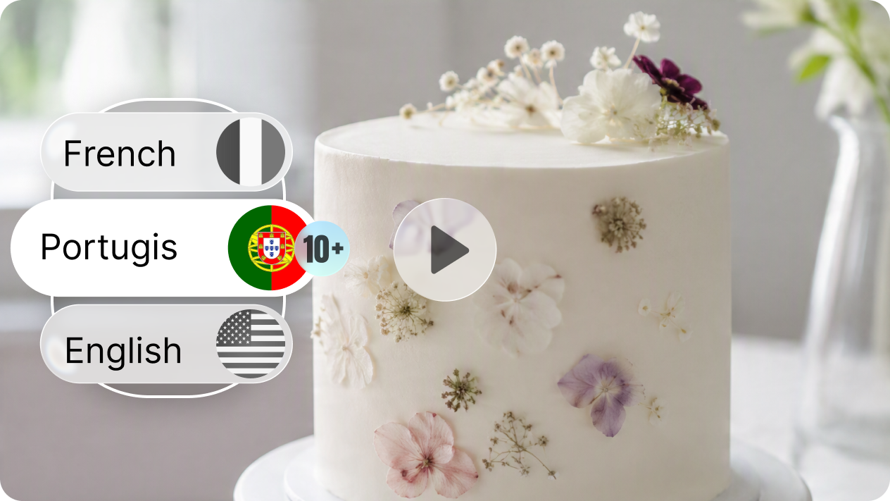 Reach global audiences with multilingual bakery videos