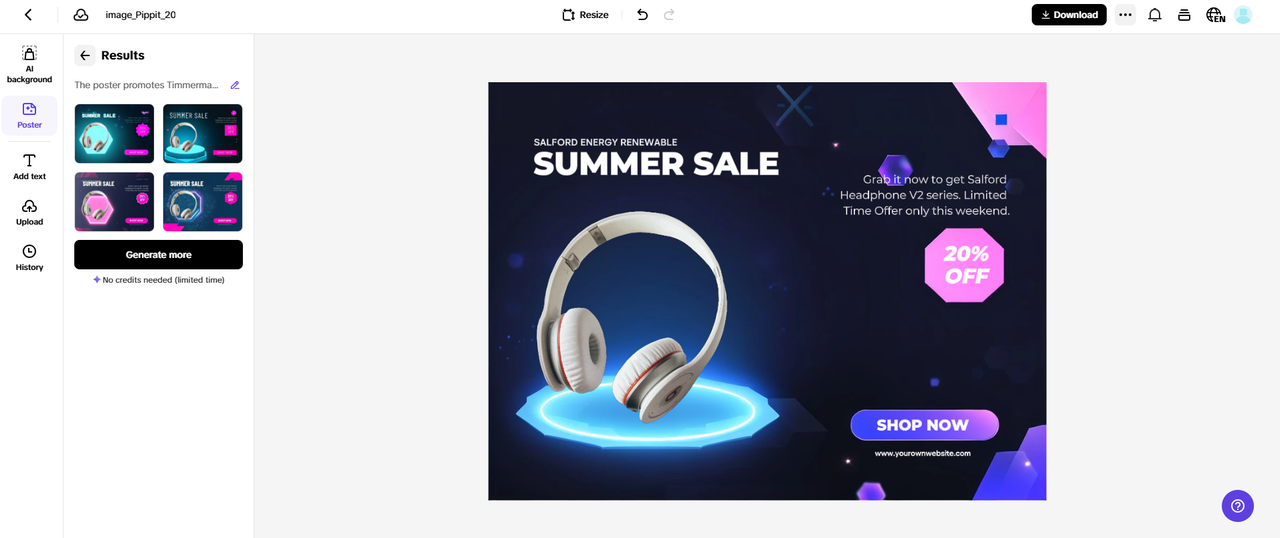 Customize your poster