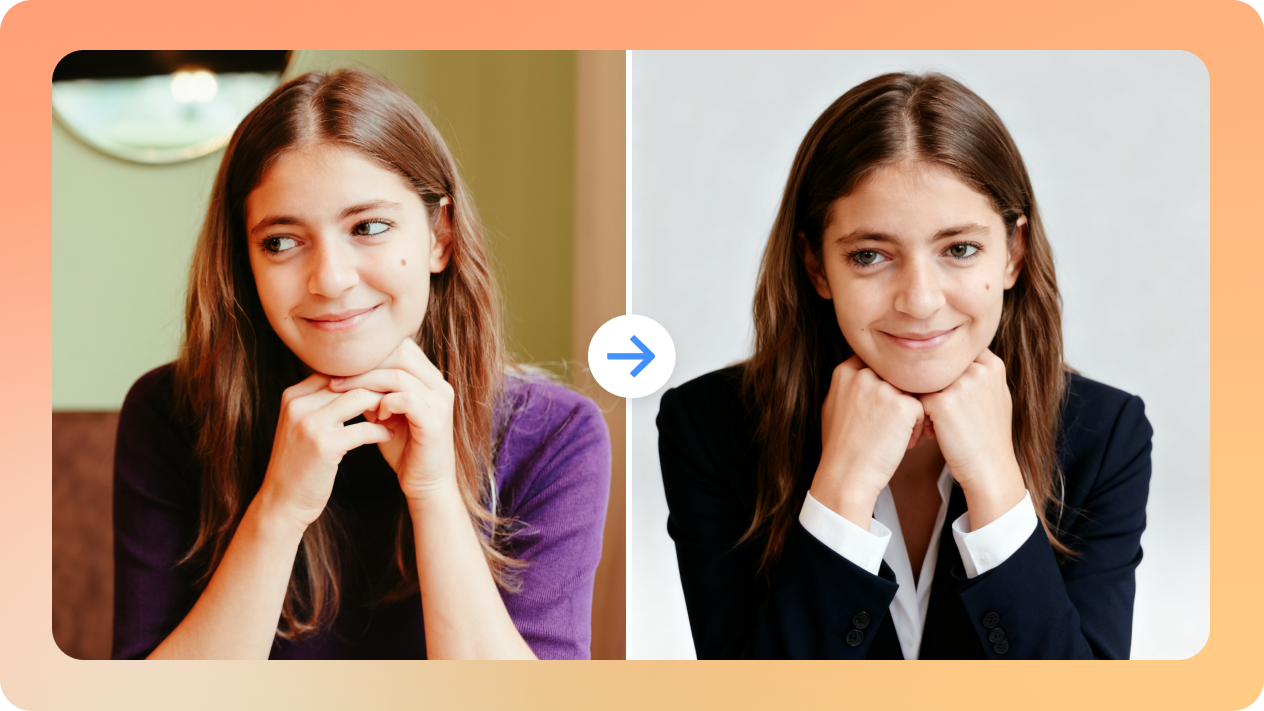 AI business photo with image