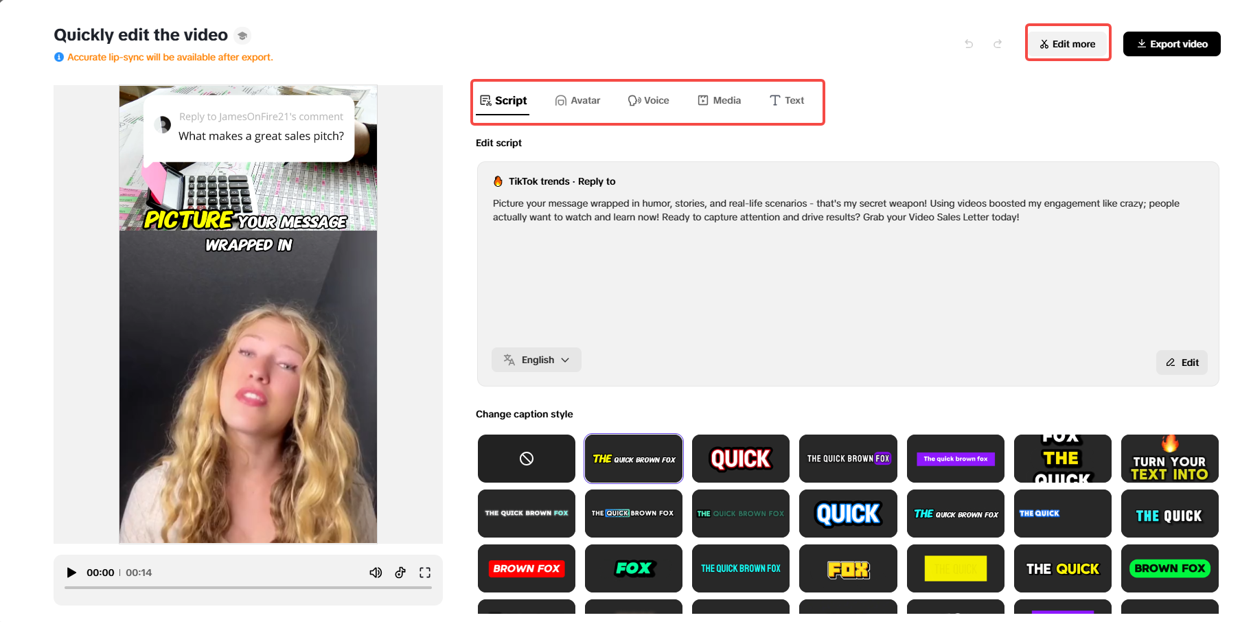 Gawin ang anumang mabilis na pagbabago sa iyong video