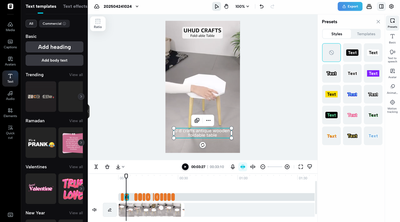 Customizable fonts and styles