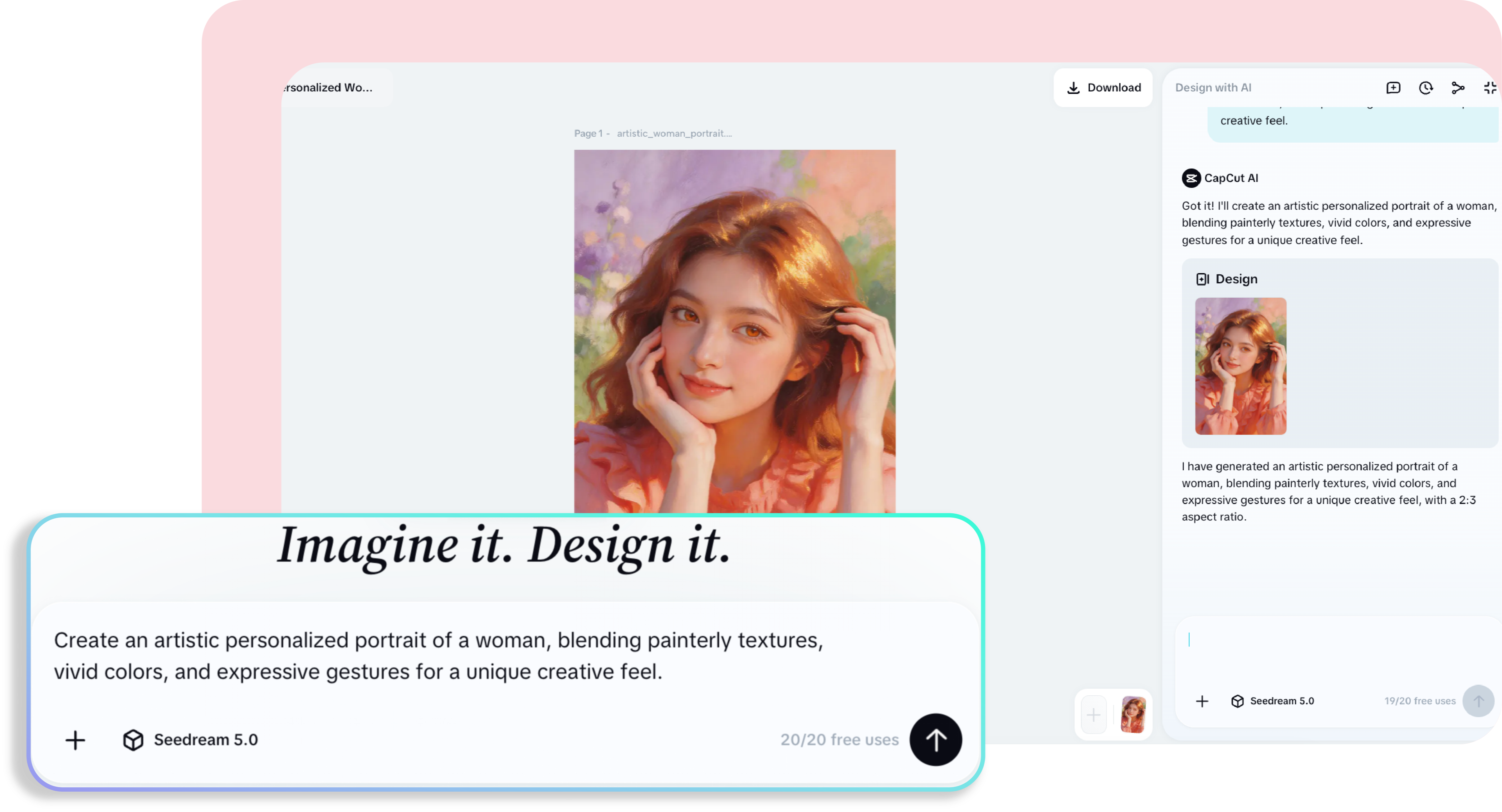 Generate your AI portrait image