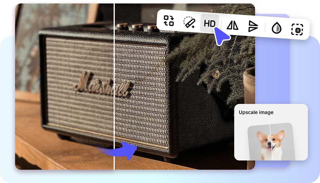 Escalado de imágenes en HD para diseños surrealistas.