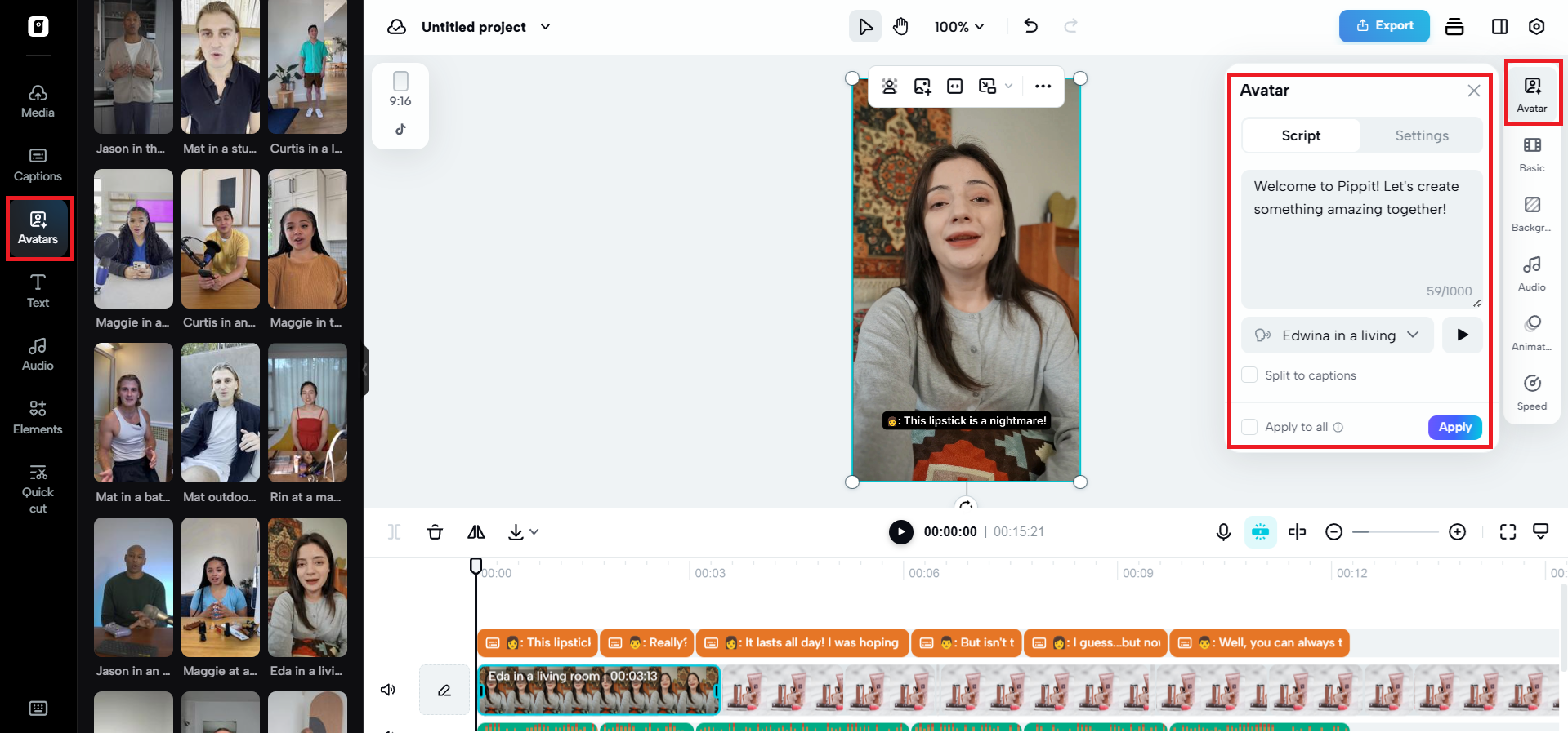 AI avatars and voiceovers
