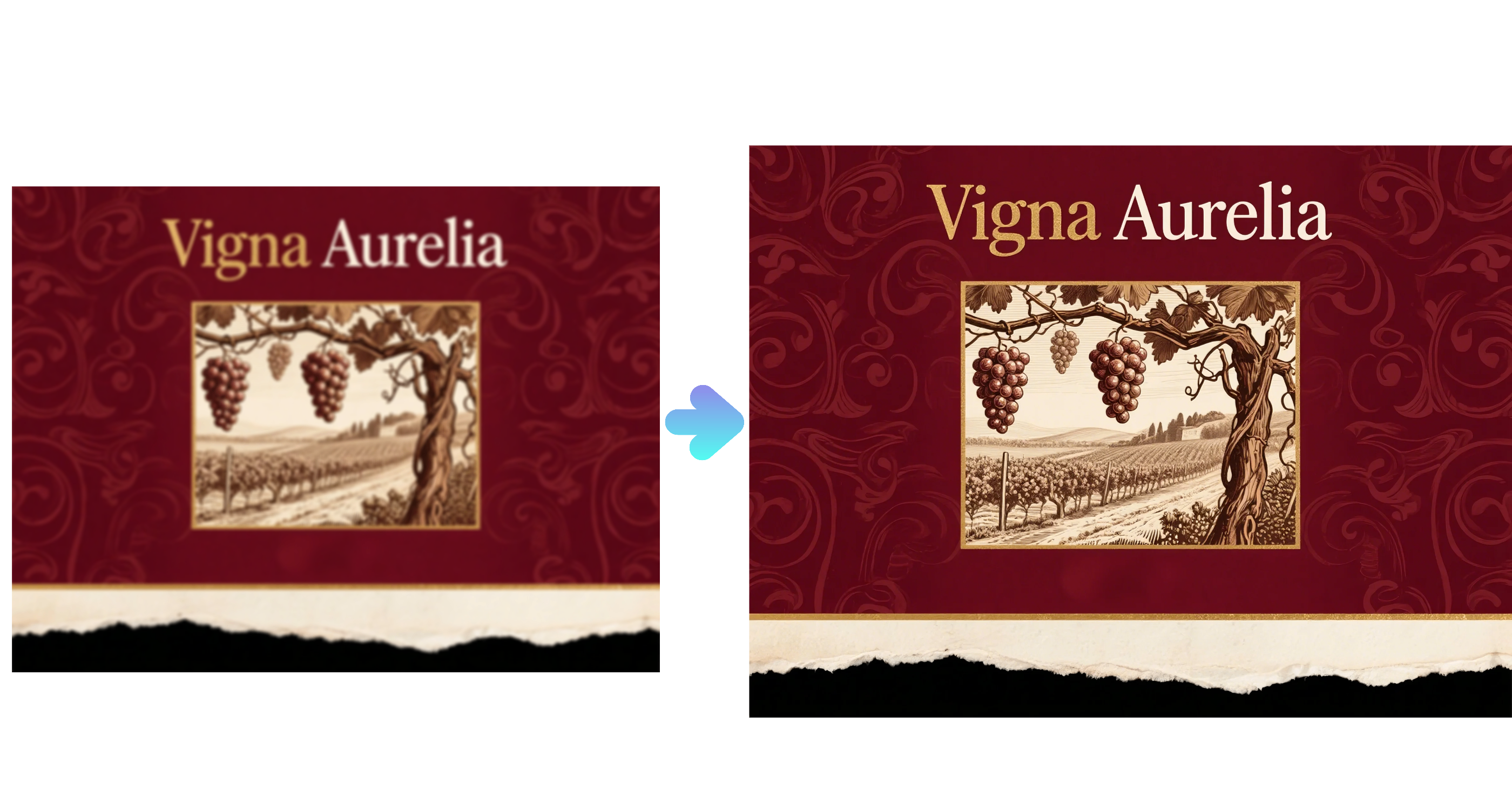 label botol anggur yang dipersonalisasi