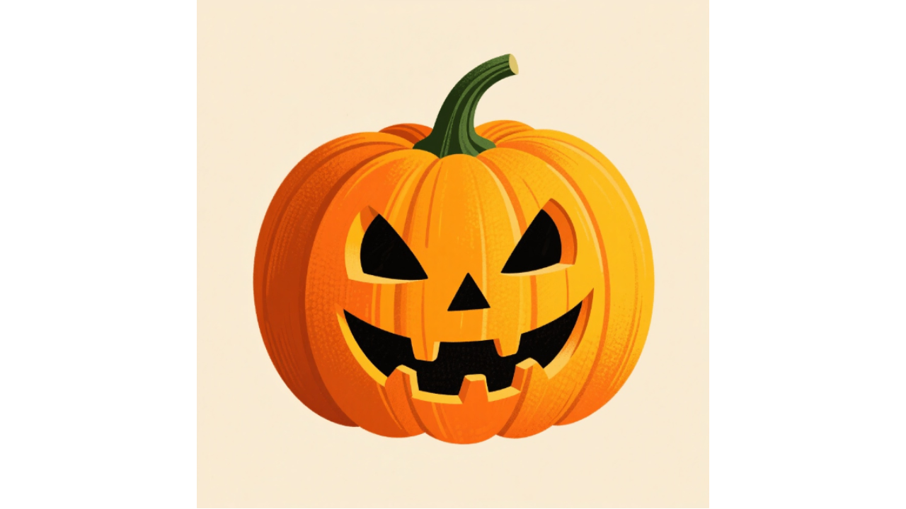 Classic Jack-o'-Lantern pumpkin design