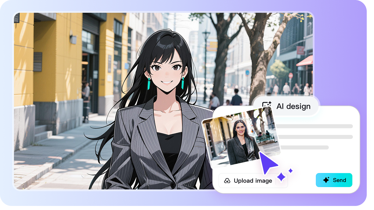 Create anime girl from text prompts