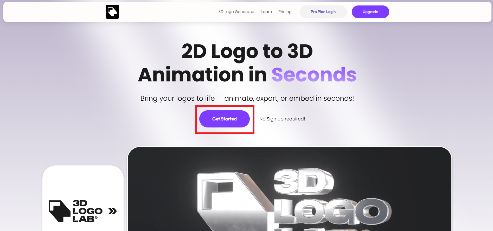 Get started with 3D Logo Lab