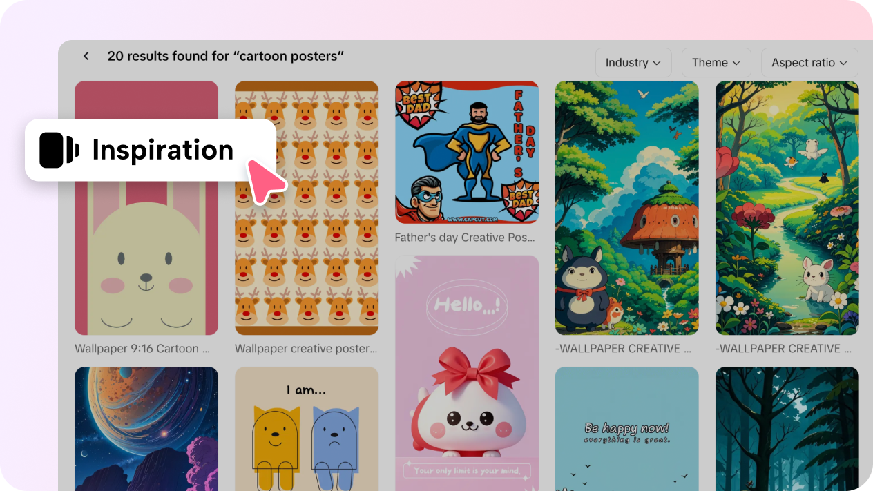 AI powered cartoon templates