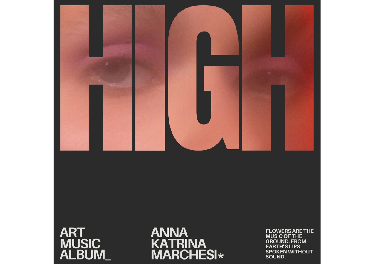 Minimal album cover featuring bold project logo