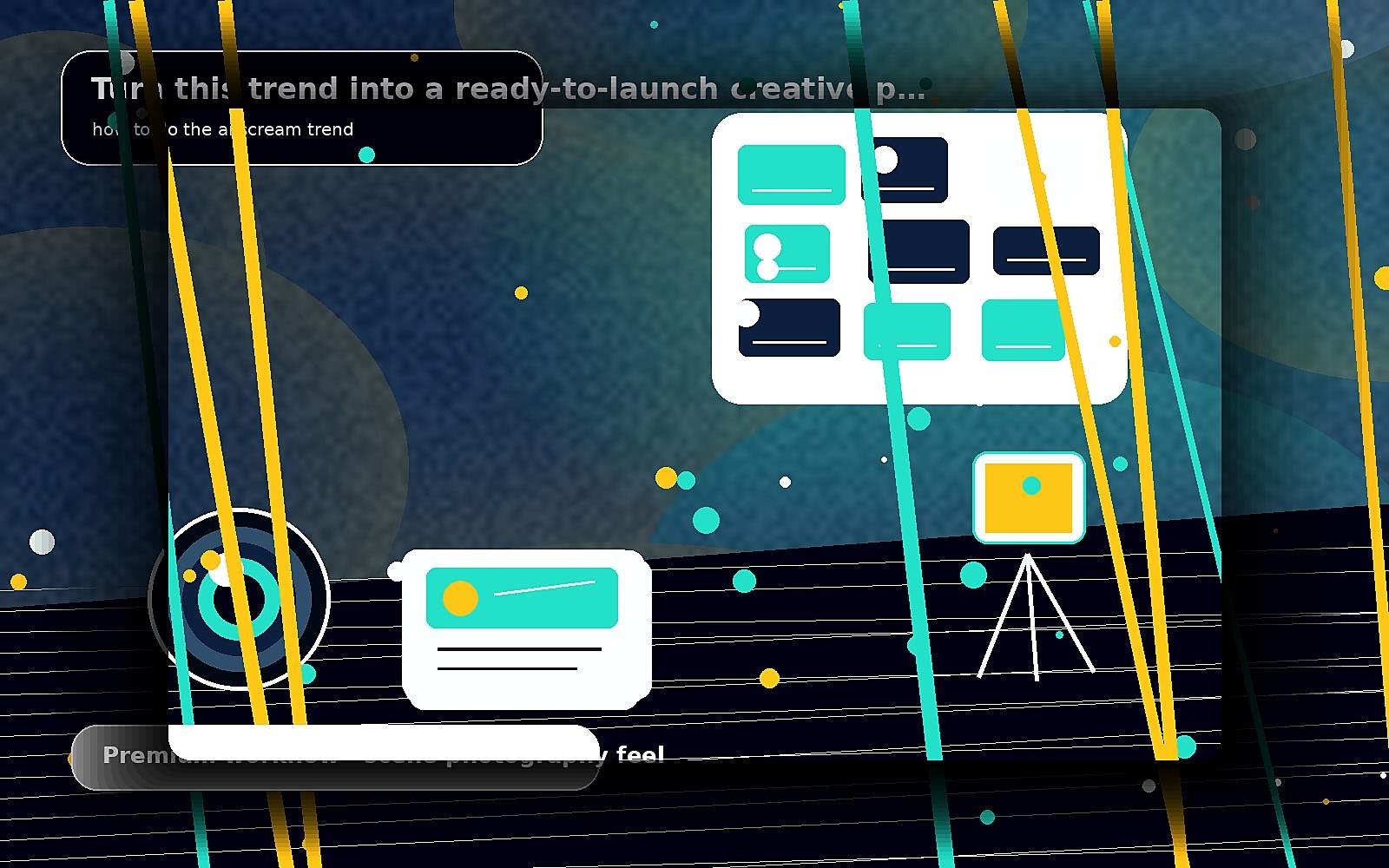 Turn this trend into a ready-to-launch creative plan — premium scene image for how to do the ai scream trend