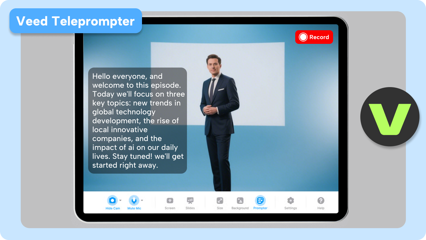 veed-Teleprompter