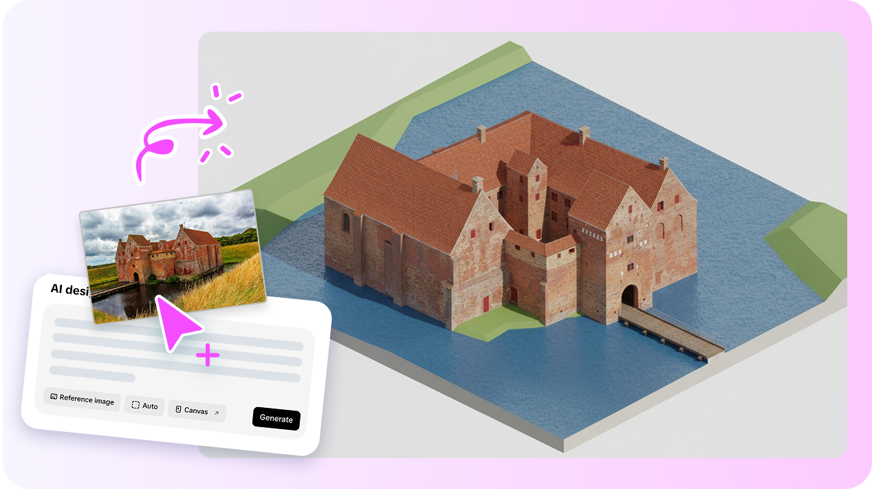 AI design for creating architectural model