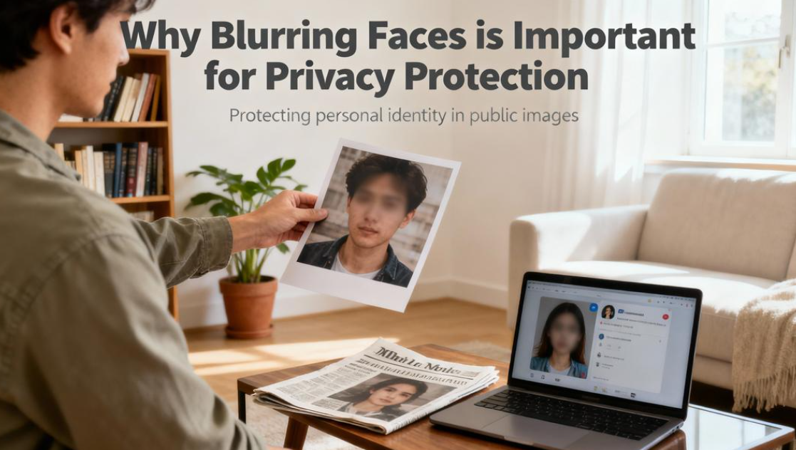 Importância de desfocar o rosto