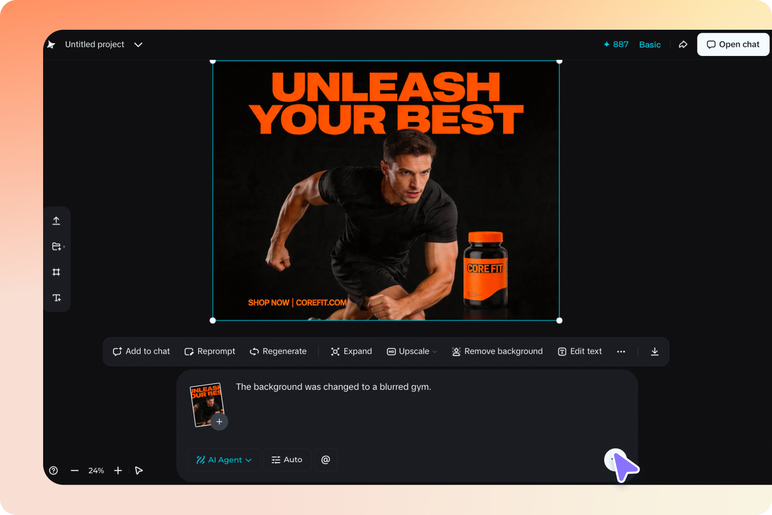Refine your ad with more editing tools