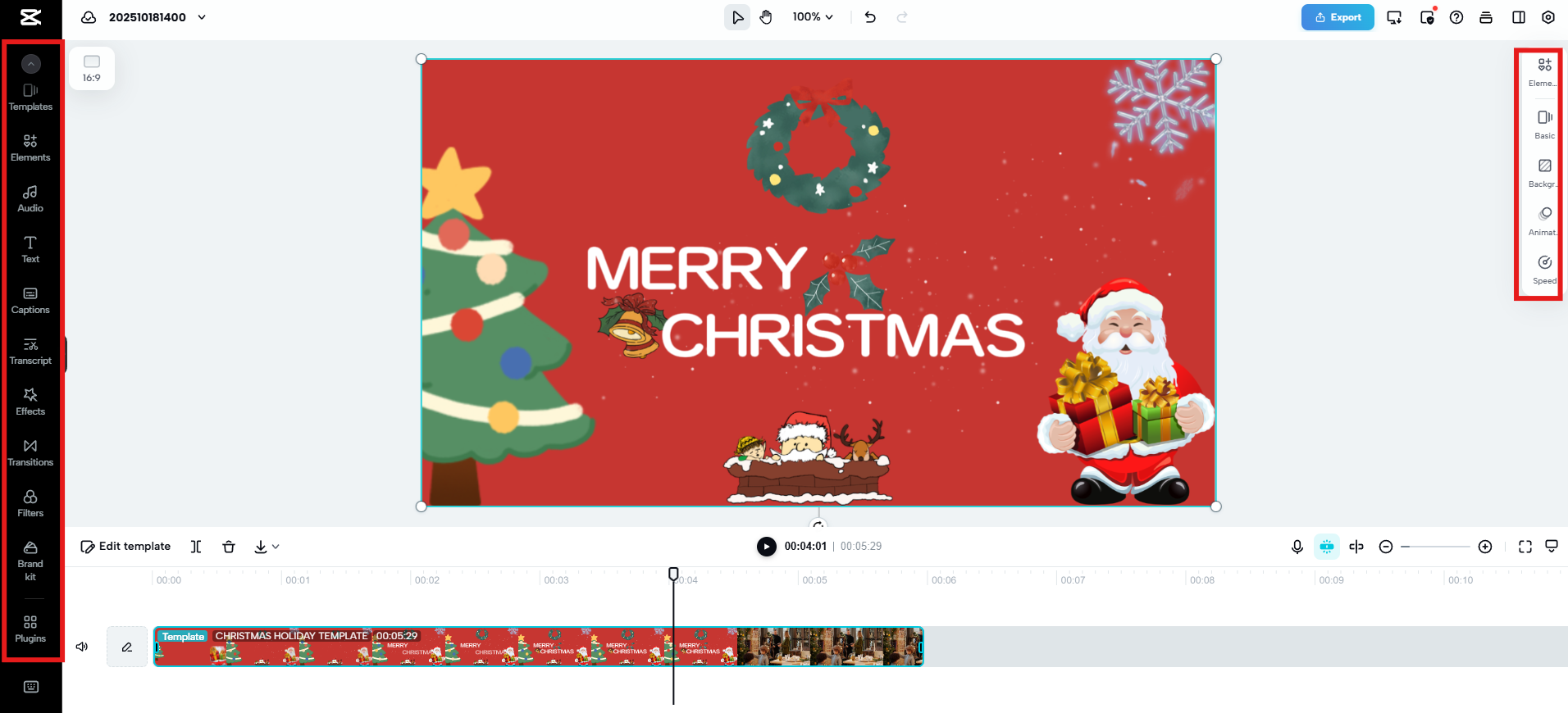 Přidejte text, nálepky, animace a efekty.
