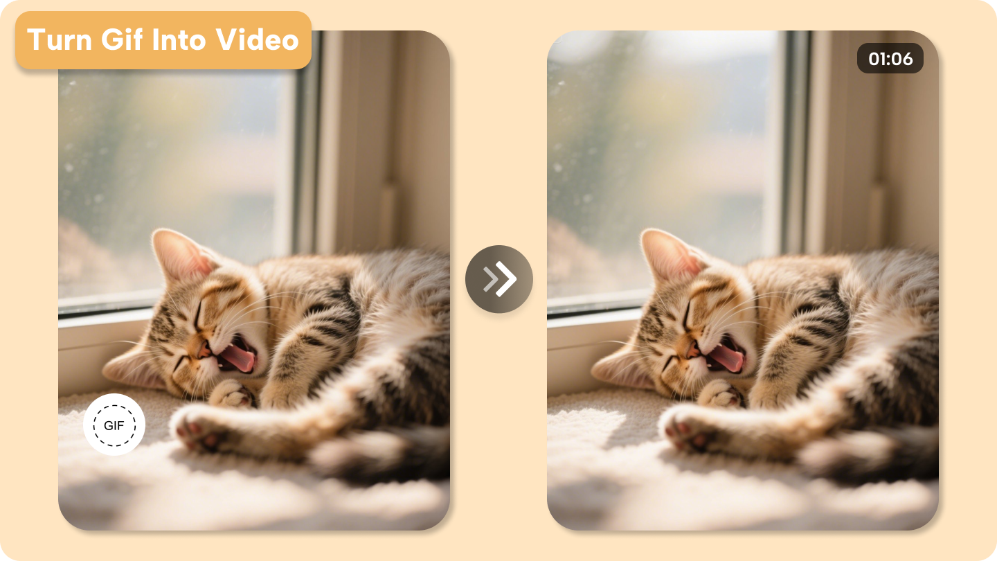 turn gif into video
