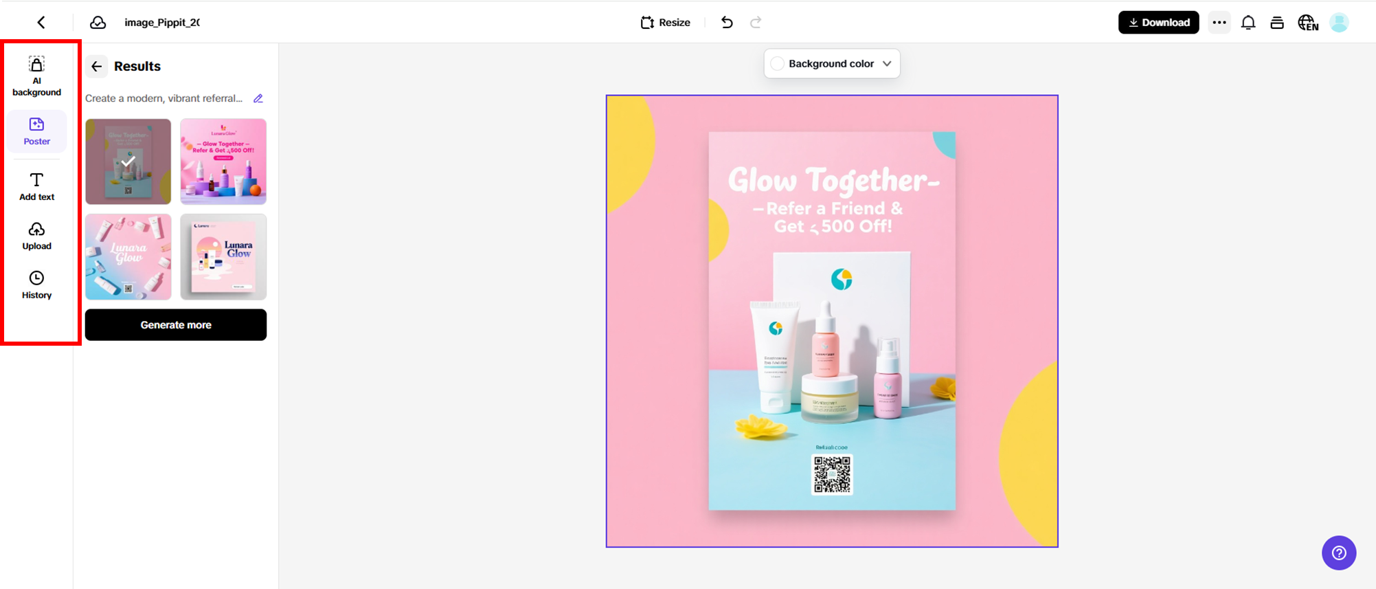 Personalizar e editar