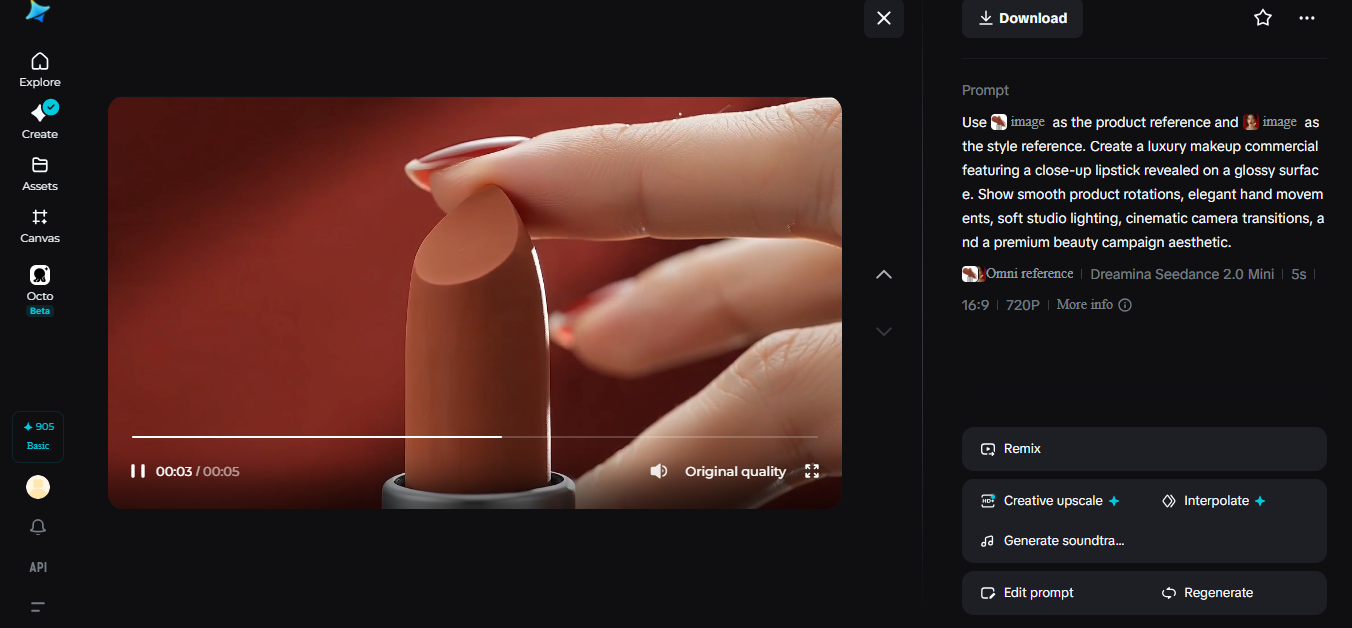Visualize, aprimore e baixe seu vídeo