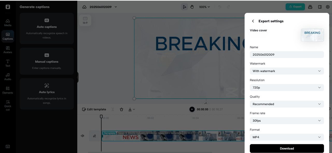 I-export at ibahagi ang iyong mga video