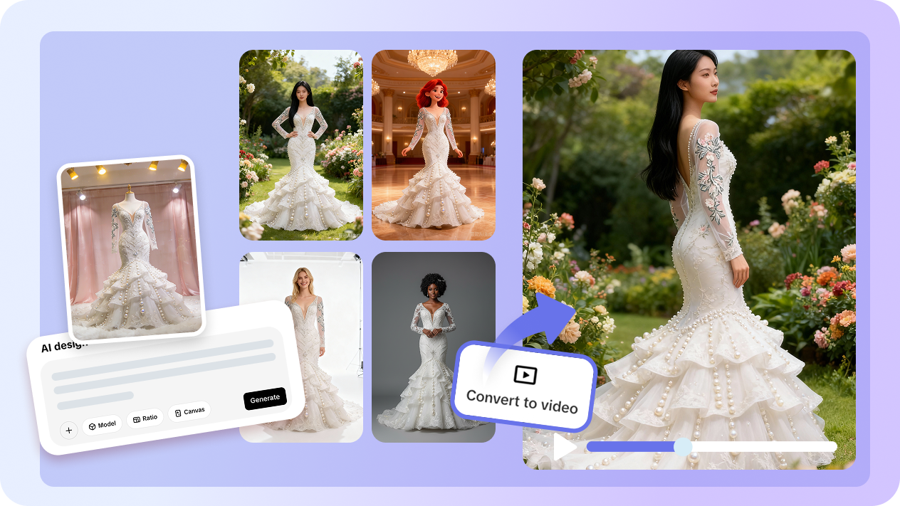 Virtual try-on with AI model