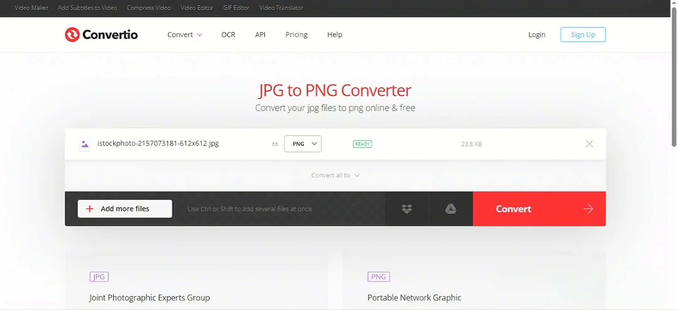 JPEG to PNG converter free