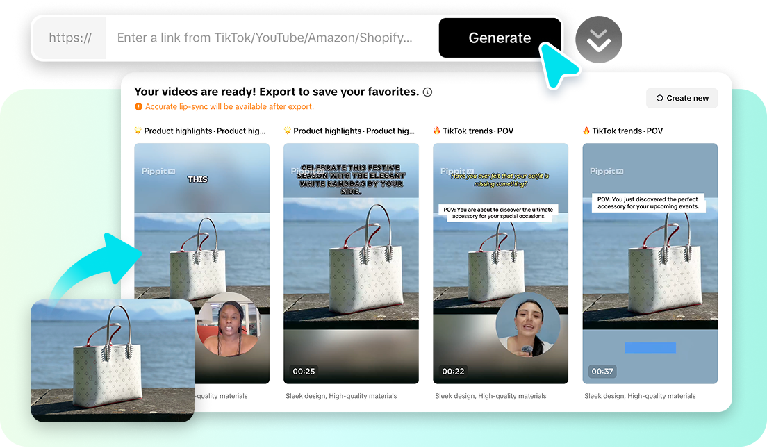 Generate social media posters with one-click