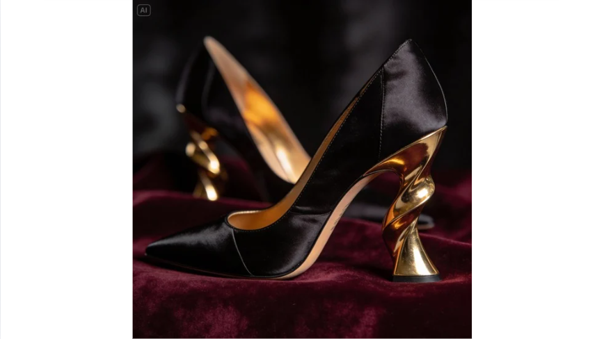 Marangyang fashion-forward na takong