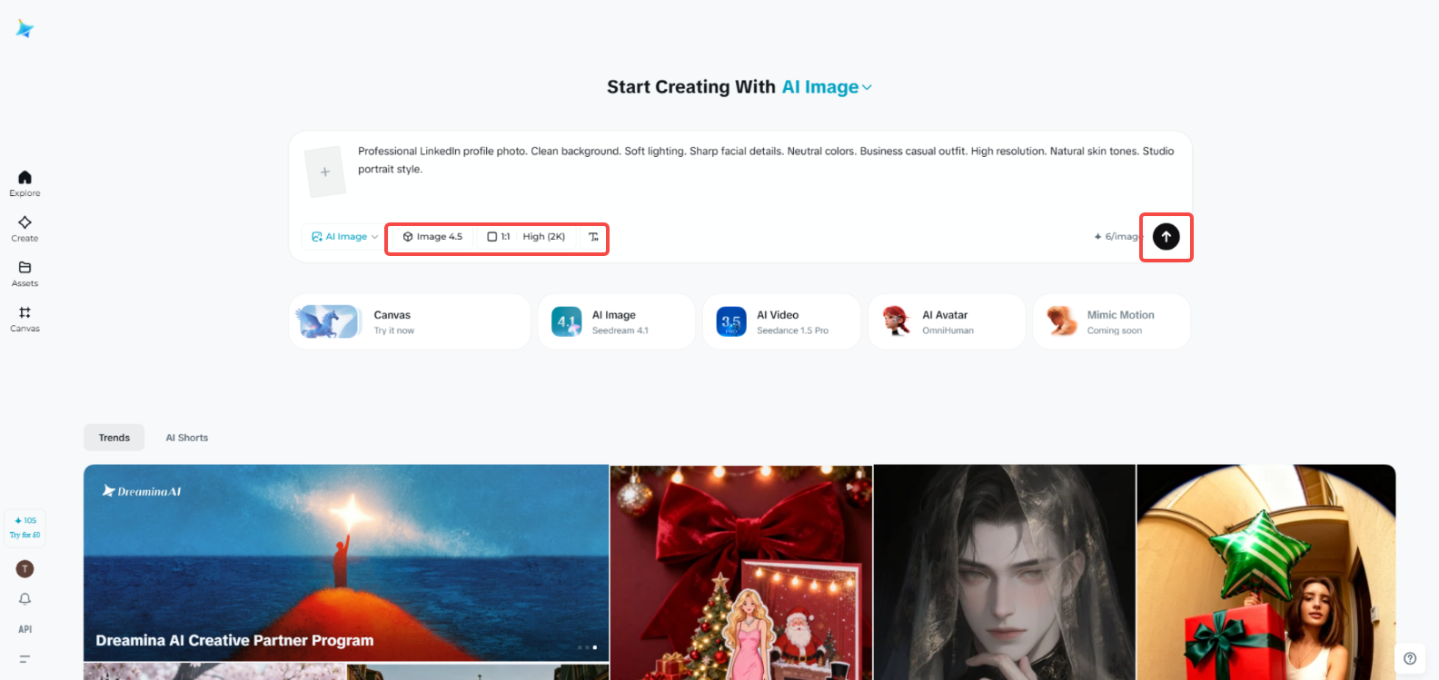 Upload your photo and add a text prompt