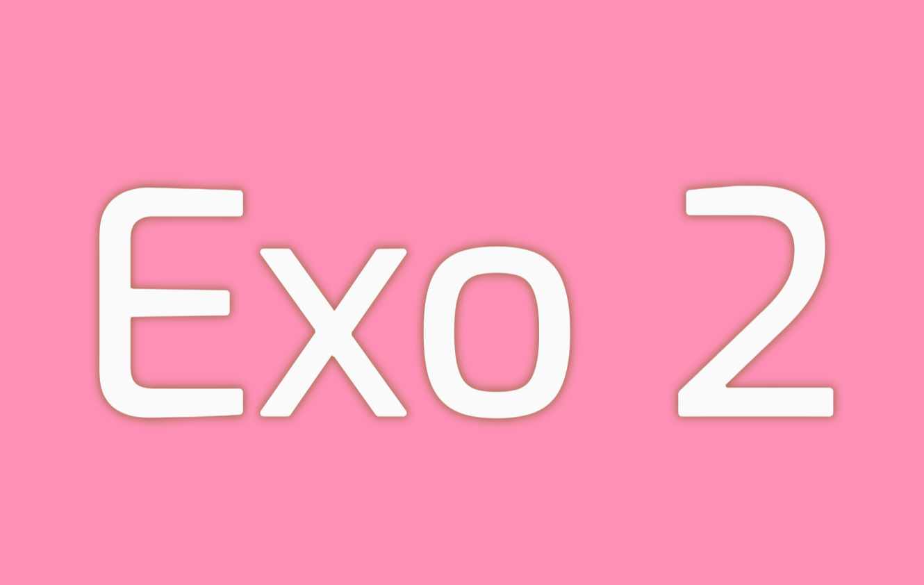 Exo 2 font