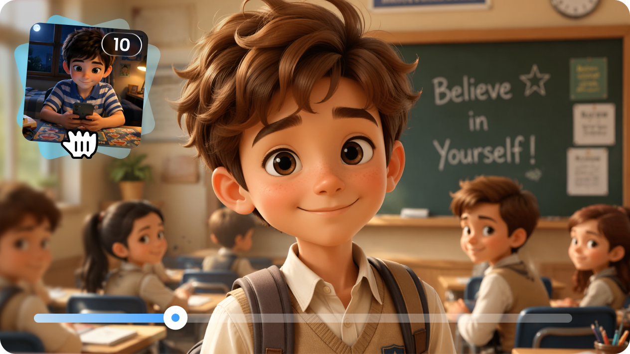 Dreamina Multiframes animation interface