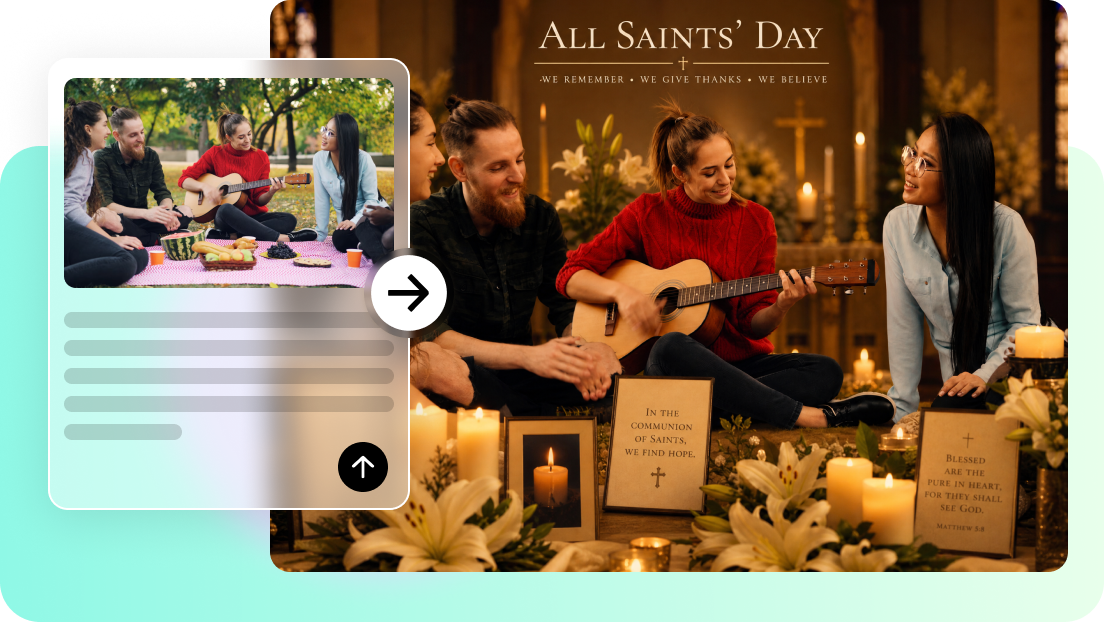 Create meaningful All Saints' Day pictures