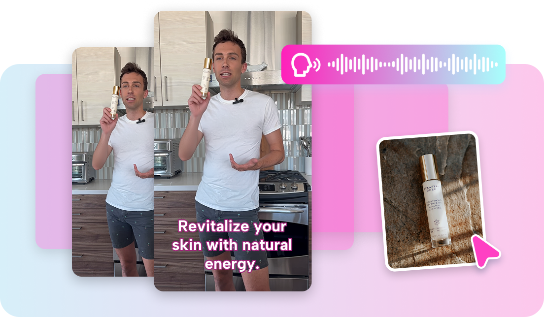 Pippit's AI product showcase video creator