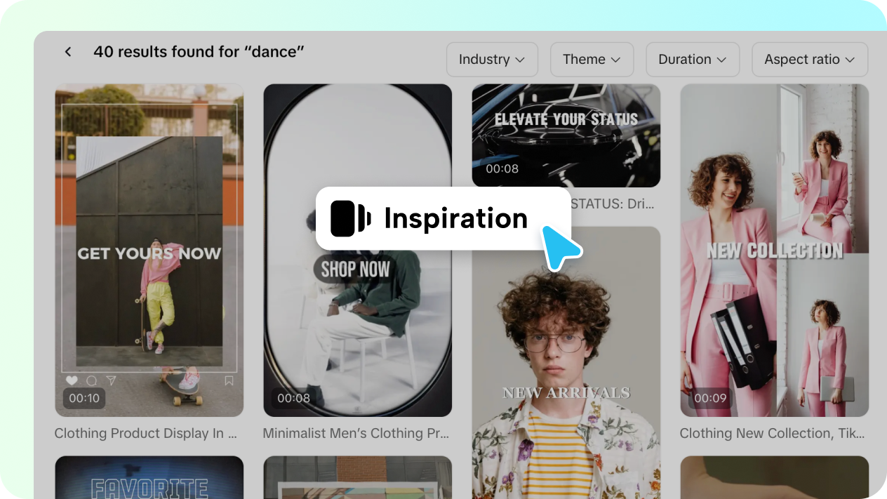 exploring preset styles for dance video in Pippit