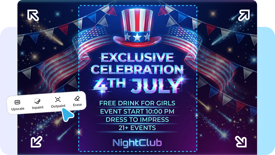 Fourth of July poster templates