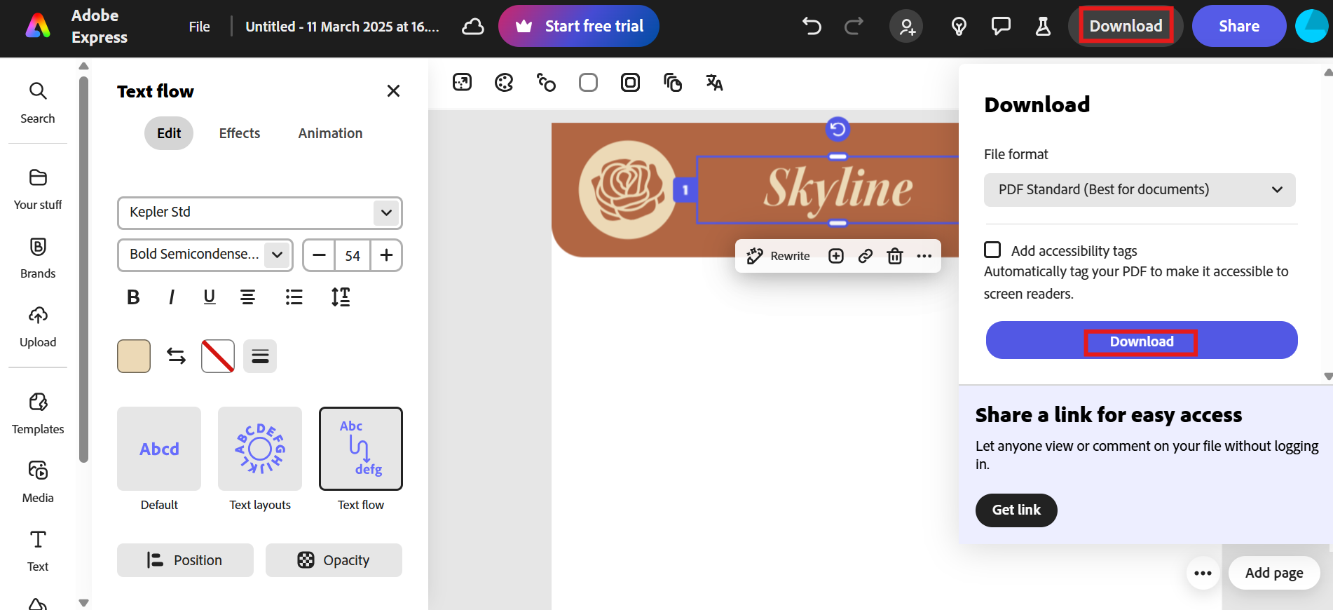 Download the professional letterhead design
